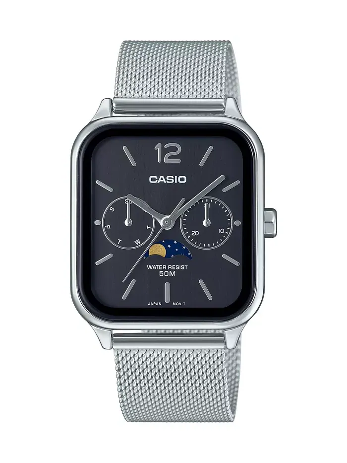 Мужские часы из нержавеющей стали серебристого тона, 34mm Casio — изображение 1 из 3