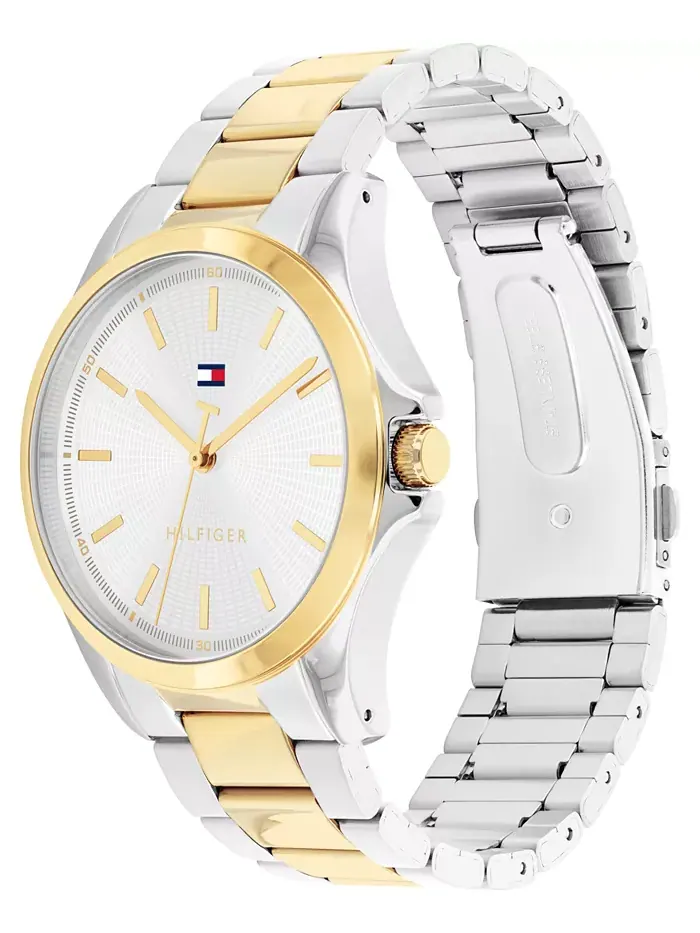Мужские часы Quartz с двухцветным браслетом из нержавеющей стали, 42 мм Tommy Hilfiger — изображение 2 из 4