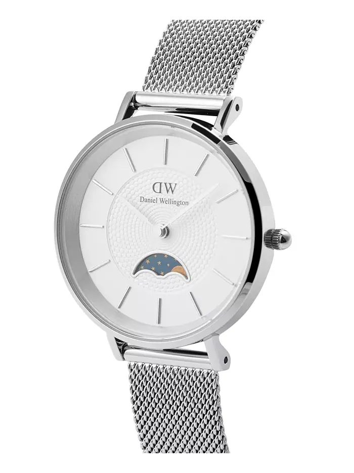 Унисекс-часы аналоговые из нержавеющей стали серебристого тона, 32 мм Daniel Wellington — изображение 4 из 6