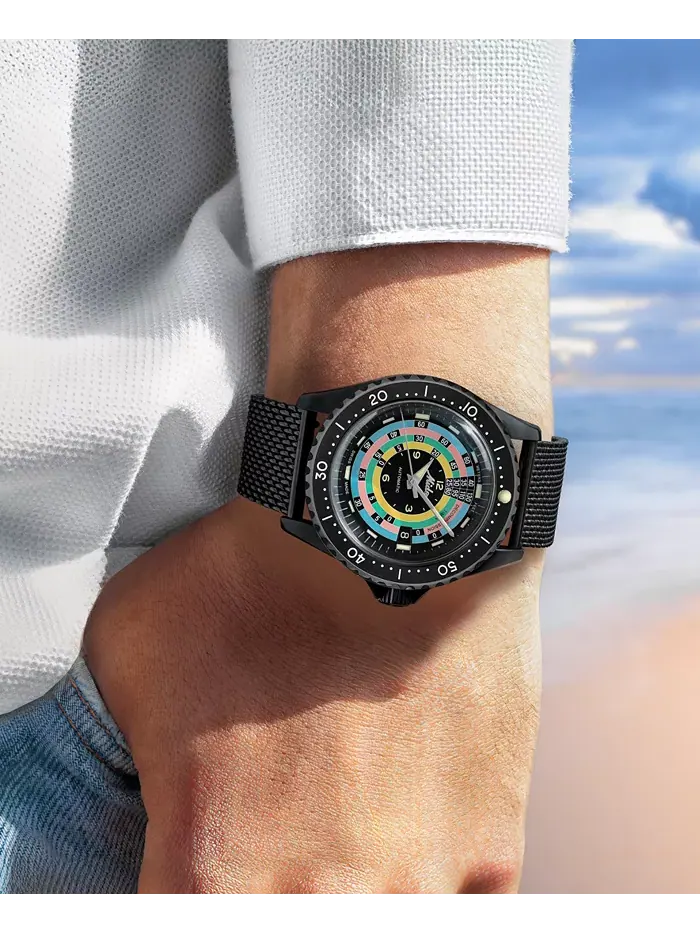 Мужские автоматические часы Swiss Automatic Ocean Star Decompression Timer 1961 с черным — изображение 11 из 13