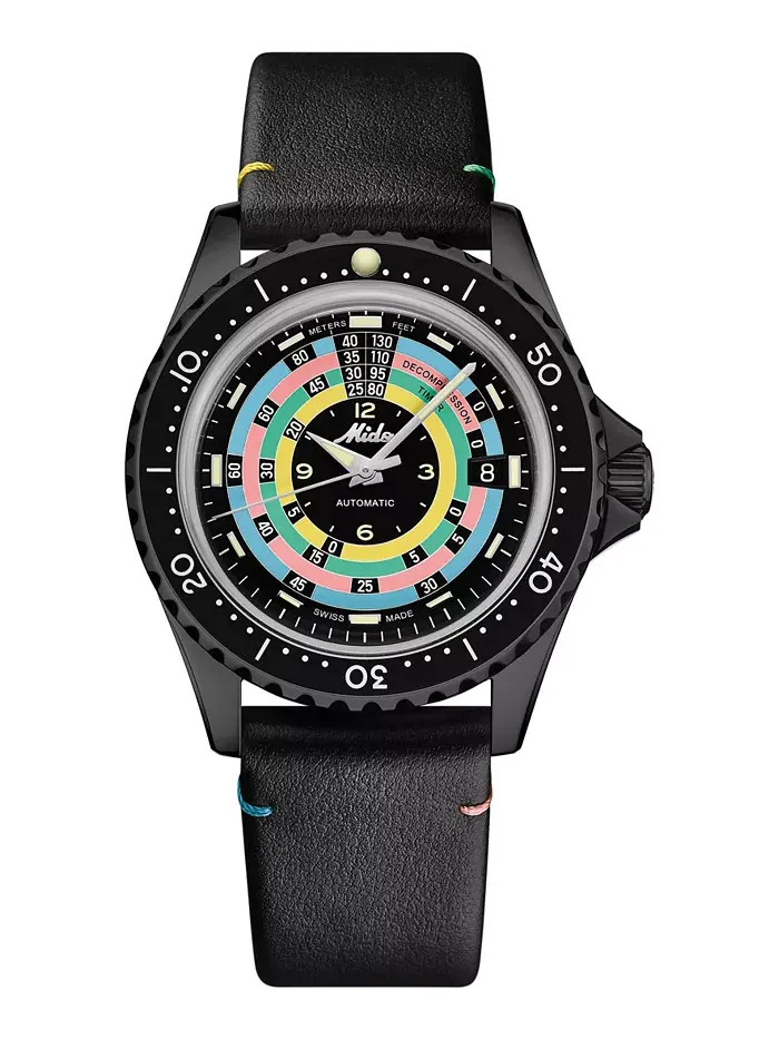 Мужские автоматические часы Swiss Automatic Ocean Star Decompression Timer 1961 с черным — изображение 3 из 13