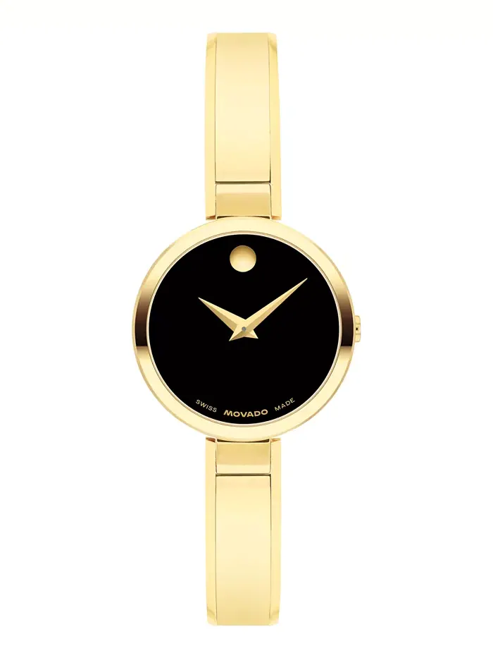 Женские часы Moda Swiss Quartz с желтым PVD-покрытием, 24 мм Movado — изображение 1 из 3