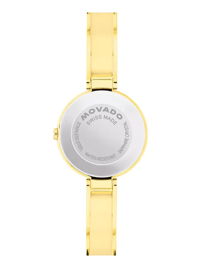 Женские часы Moda Swiss Quartz с желтым PVD-покрытием, 24 мм Movado — изображение 3 из 3
