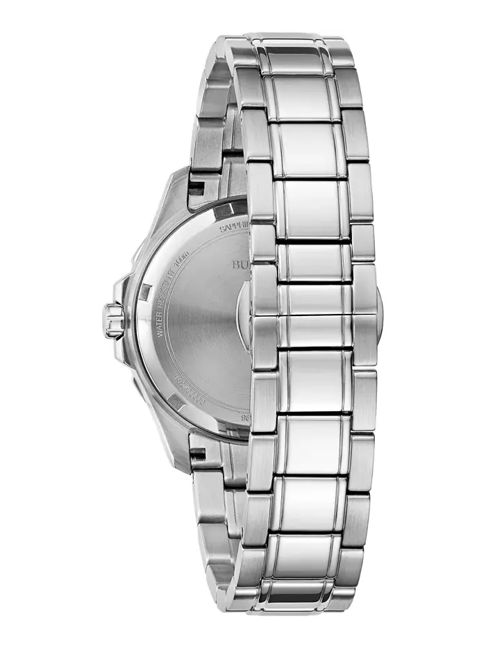 Женские часы Marine Star с бриллиантовыми вставками на стальном браслете 36 мм Bulova — изображение 3 из 6