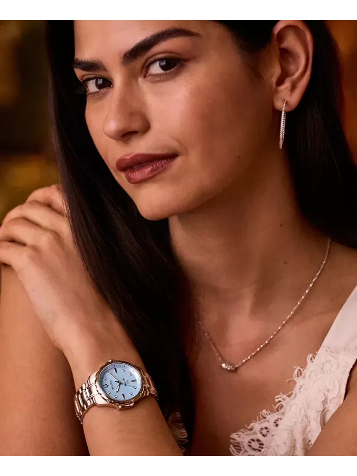 Женские часы Marine Star с бриллиантовыми вставками на стальном браслете 36 мм Bulova — изображение 5 из 6