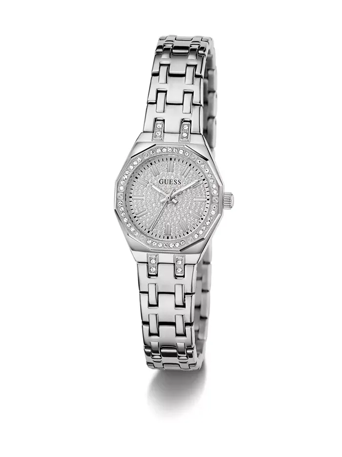 Женские серебристые аналоговые часы, 25mm Guess — изображение 3 из 6