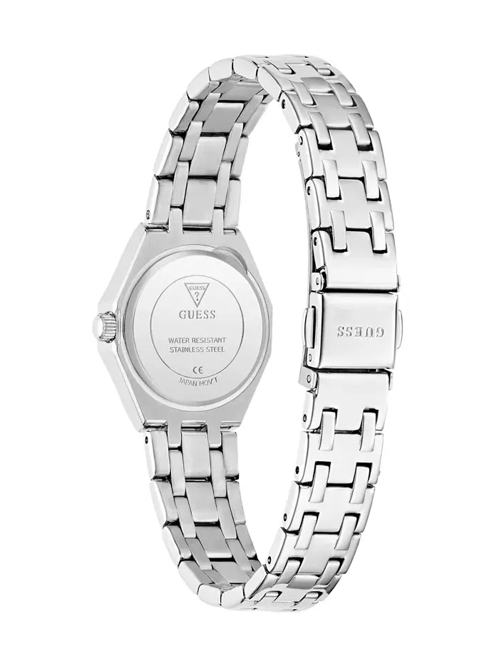 Женские серебристые аналоговые часы, 25mm Guess — изображение 4 из 6
