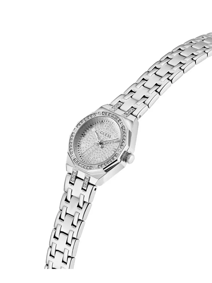Женские серебристые аналоговые часы, 25mm Guess — изображение 5 из 6