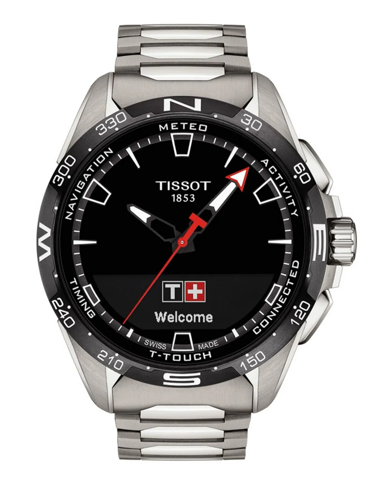 Смарт-часы Tissot T-Touch Connect Solar — изображение 1 из 12, оттенок серебряный