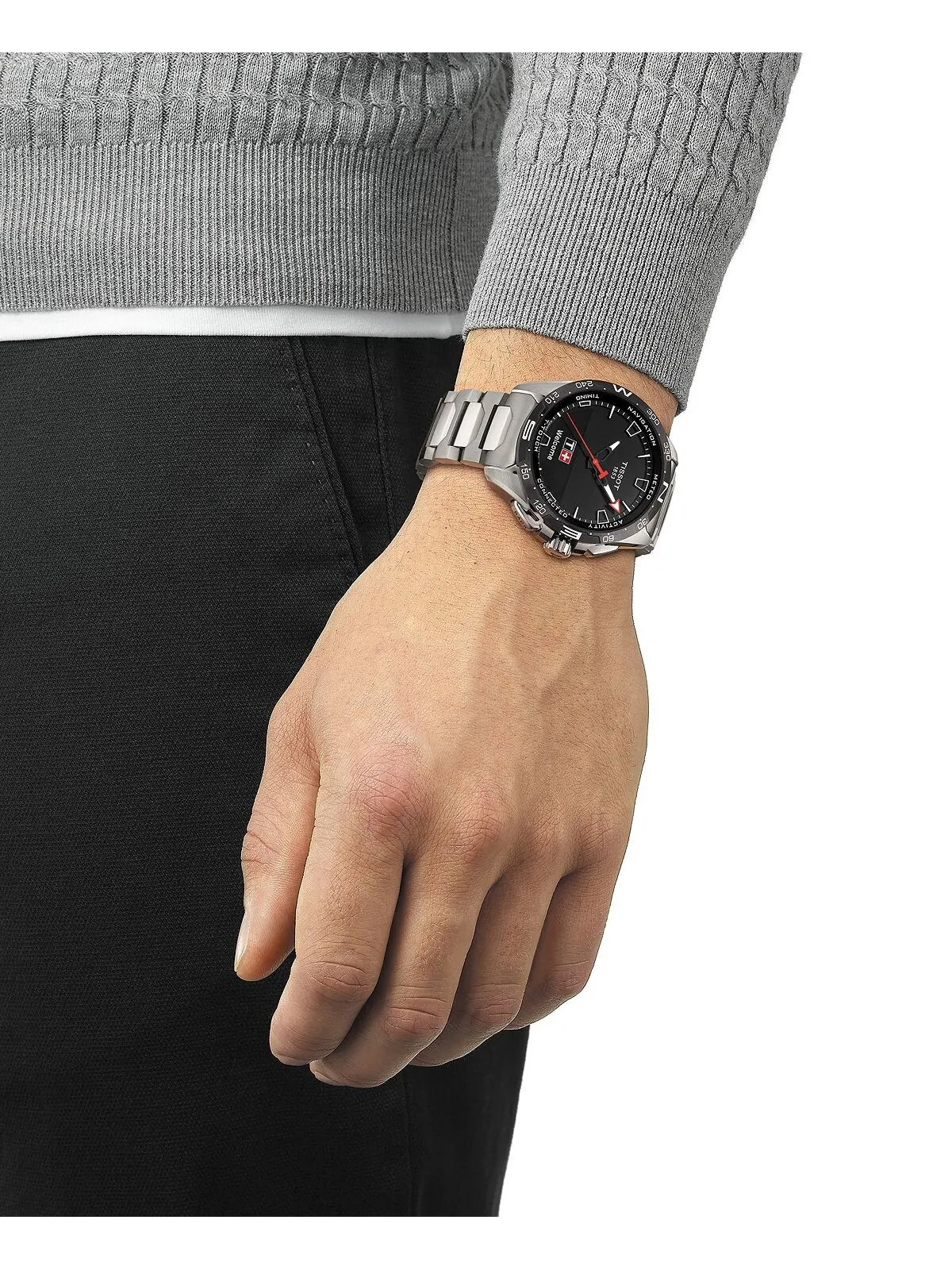 Смарт-часы Tissot T-Touch Connect Solar — изображение 12 из 12, оттенок серебряный