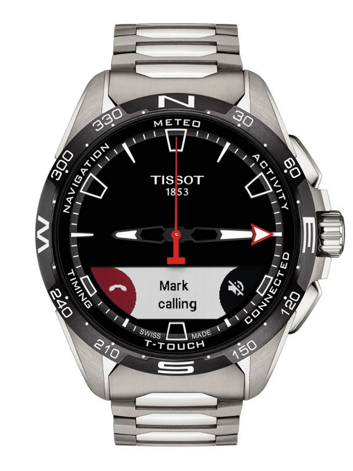 Смарт-часы Tissot T-Touch Connect Solar — изображение 6 из 12, оттенок серебряный