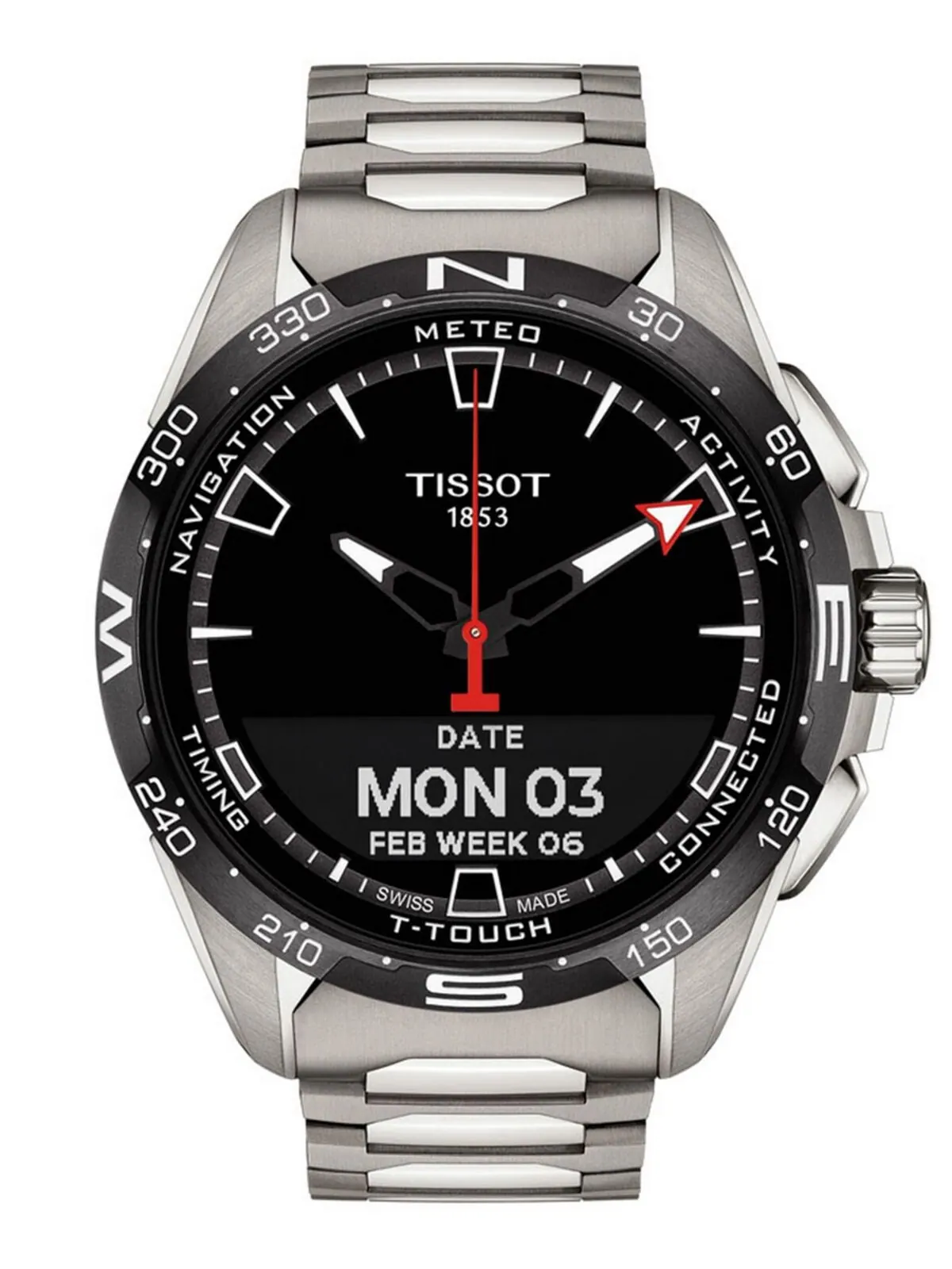 Смарт-часы Tissot T-Touch Connect Solar — изображение 8 из 12, оттенок серебряный