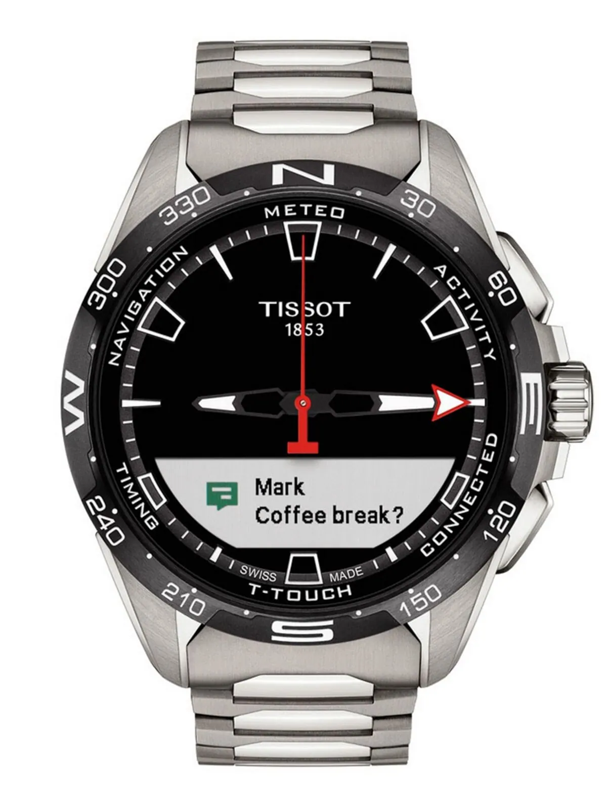 Смарт-часы Tissot T-Touch Connect Solar — изображение 9 из 12, оттенок серебряный