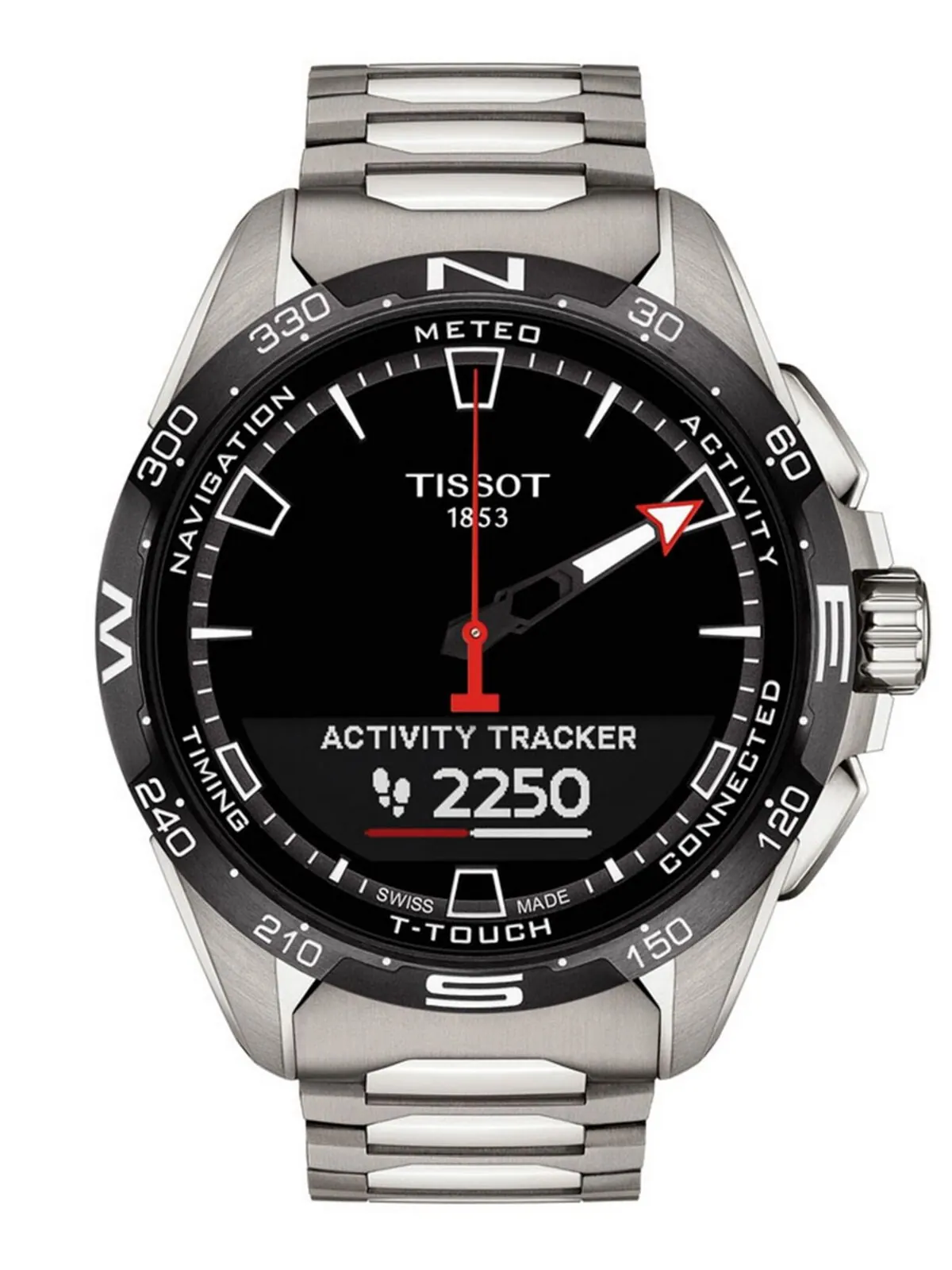 Смарт-часы Tissot T-Touch Connect Solar — изображение 10 из 12, оттенок серебряный