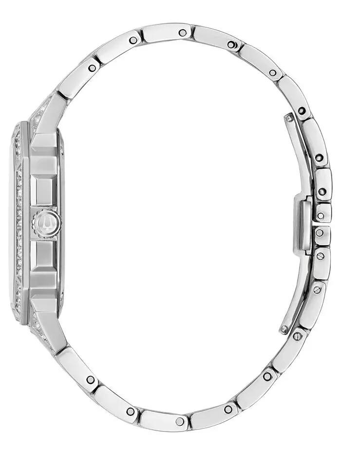 Мужские часы-браслет из нержавеющей стали Crystal Octava 40 мм Bulova — изображение 2 из 3