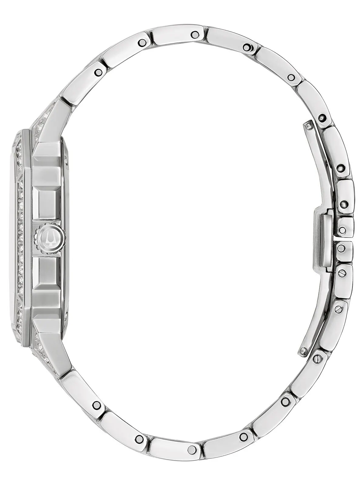 Мужские часы-браслет из нержавеющей стали Crystal Octava 40 мм Bulova — изображение 2 из 3, оттенок серебристый