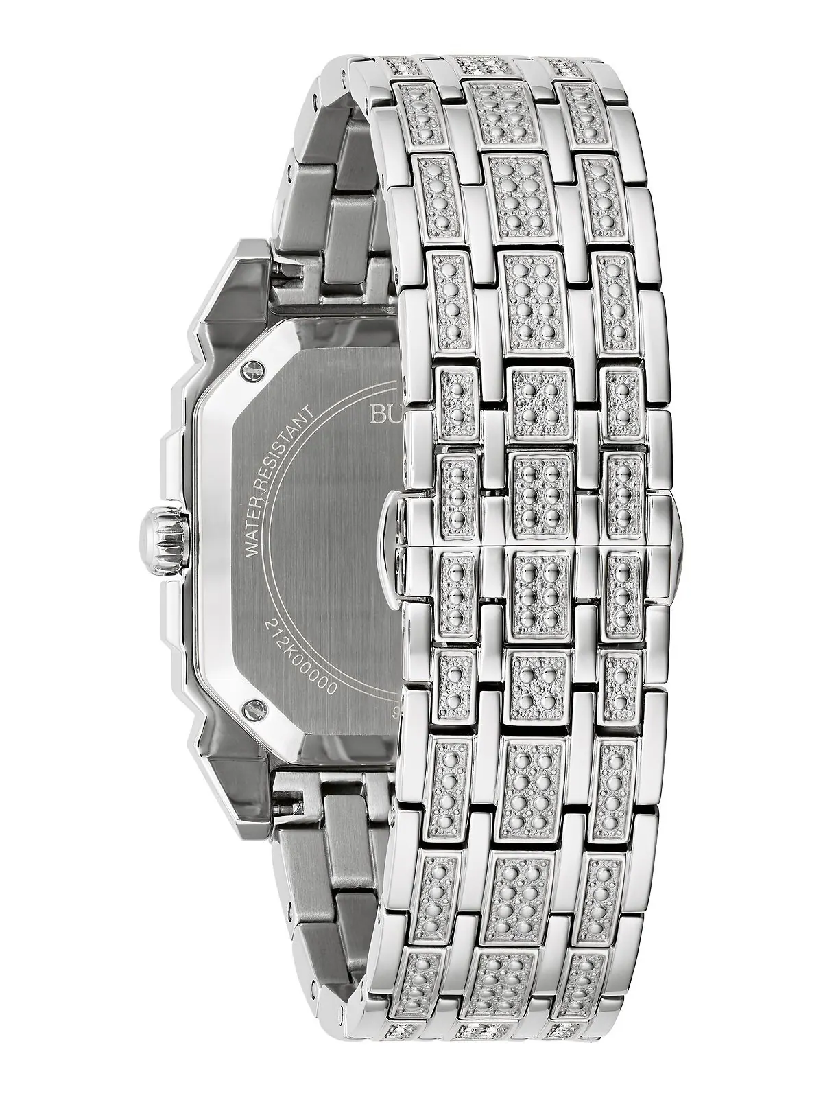 Мужские часы-браслет из нержавеющей стали Crystal Octava 40 мм Bulova — изображение 3 из 3, оттенок серебристый