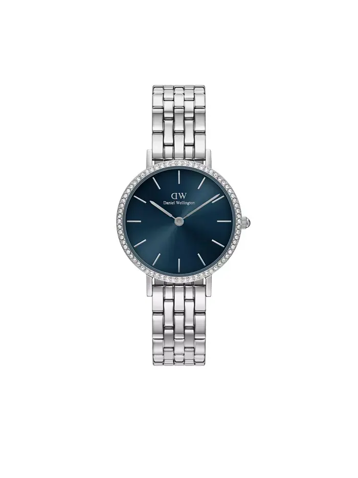 Унисекс-часы аналоговые серебристые из нержавеющей стали, 28 мм Daniel Wellington
