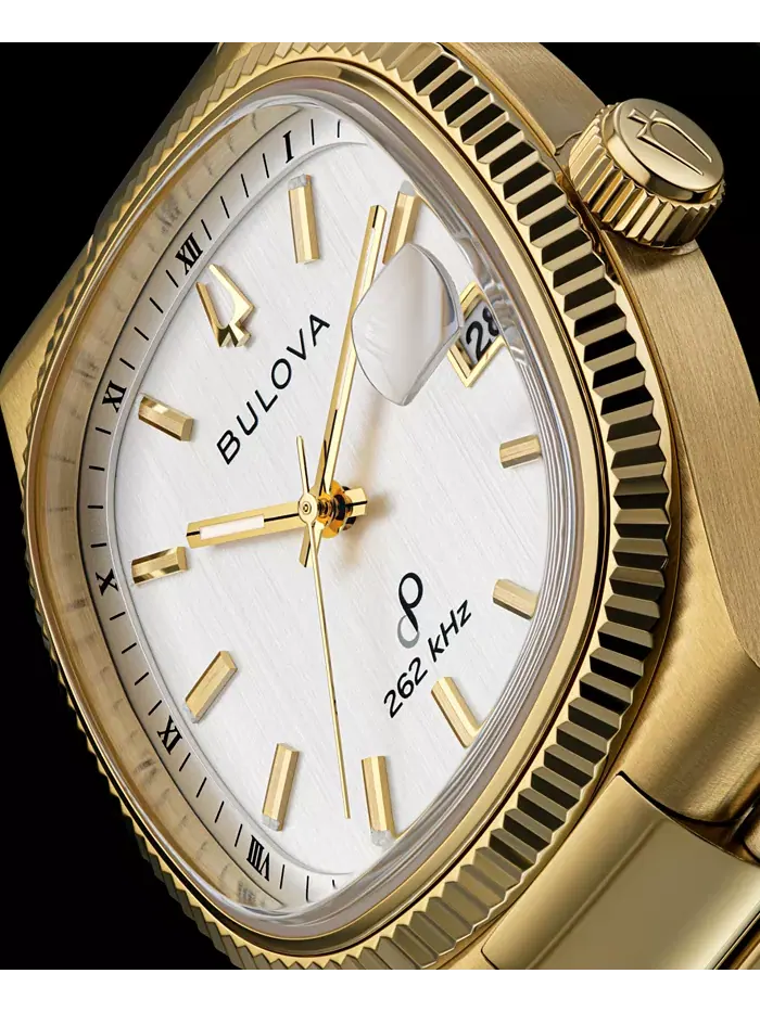 Мужские часы Super Seville с браслетом из нержавеющей стали золотого оттенка, 38 мм Bulova — изображение 3 из 4