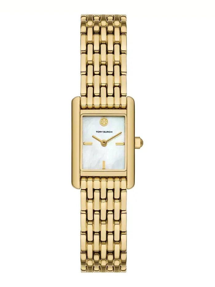 Женские часы The Eleanor Quartz с золотым браслетом из нержавеющей стали 19 мм Tory Burch