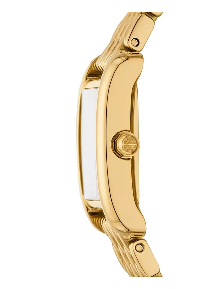 Женские часы The Eleanor Quartz с золотым браслетом из нержавеющей стали 19 мм Tory Burch — изображение 2 из 5