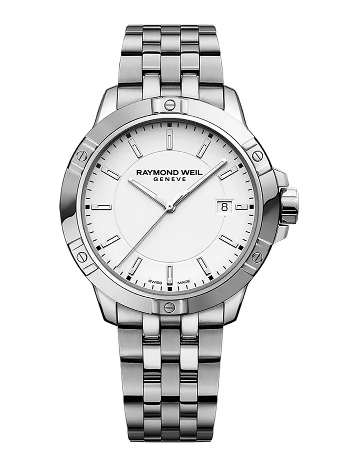 Мужские часы Swiss Tango Quartz на стальном браслете 41 мм Raymond Weil — изображение 1 из 3