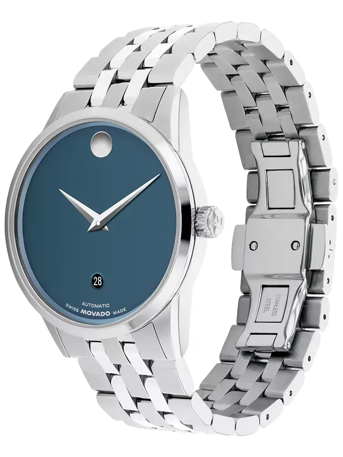 Мужские часы Museum Classic Auto Swiss Automatic из нержавеющей стали, 40 мм Movado — изображение 2 из 3