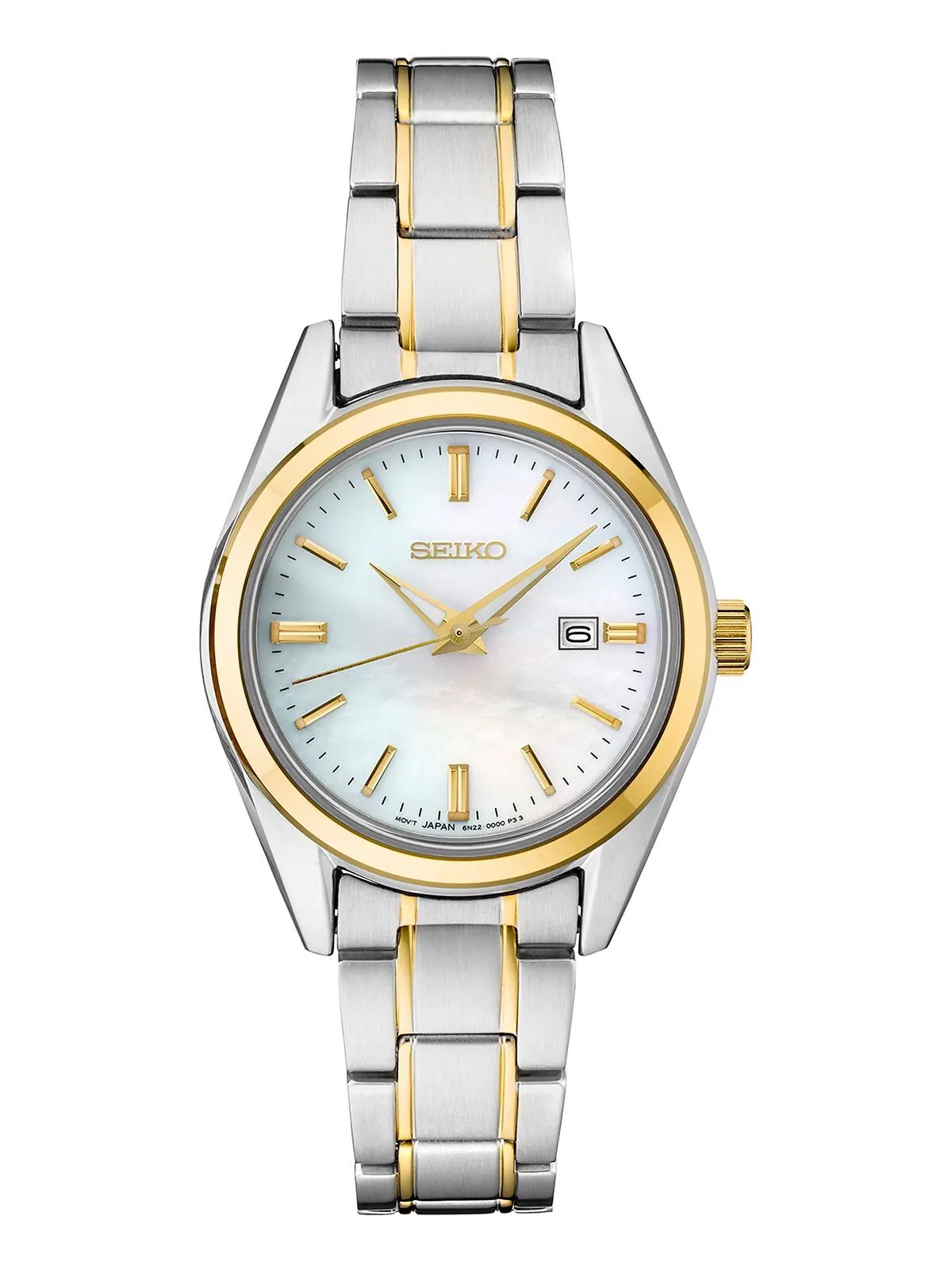 Женские двухцветные часы-браслет из нержавеющей стали Essentials 29,8 мм Seiko — изображение 1 из 5, оттенок мульти