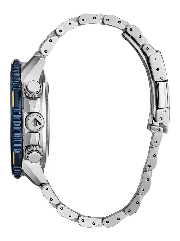 Мужские аналогово-цифровые часы Eco-Drive Promaster Blue Angels Skyhawk A-T с браслетом из — изображение 2 из 14