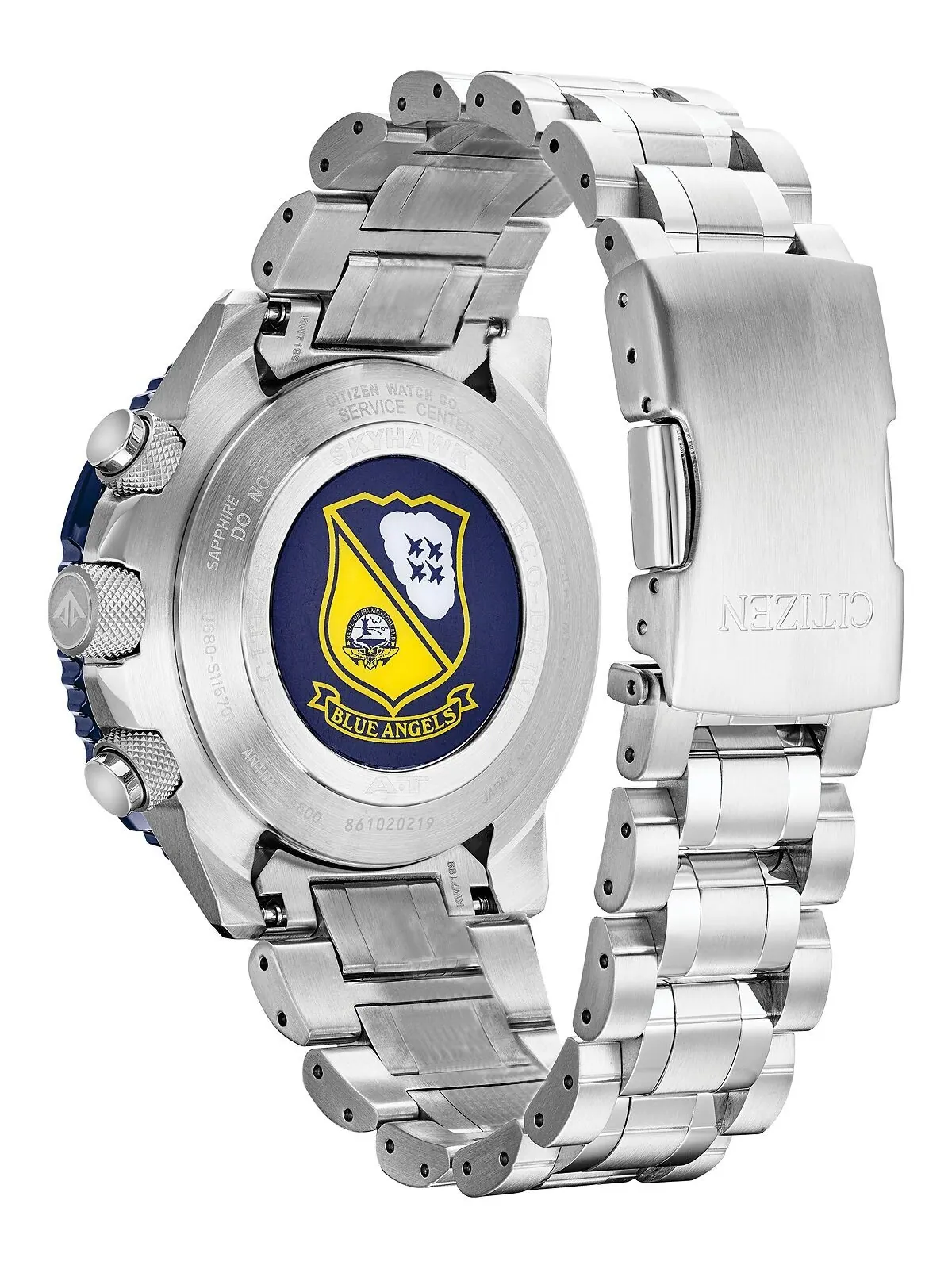 Мужские аналогово-цифровые часы Eco-Drive Promaster Blue Angels Skyhawk A-T с браслетом из — изображение 5 из 14