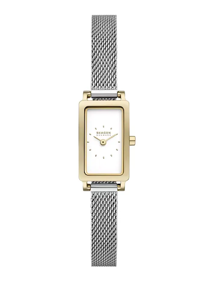 Женские часы Hagen Micro Two Hand, серебристый корпус из нержавеющей стали, 30 мм Skagen