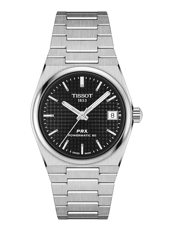 Часы Tissot PRX Powermatic 80, 35 мм, стальной браслет — изображение 1 из 5