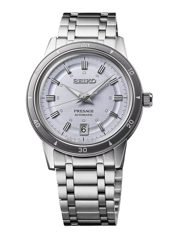 Мужские автоматические часы Presage Style 60s на стальном браслете, 40 мм Seiko
