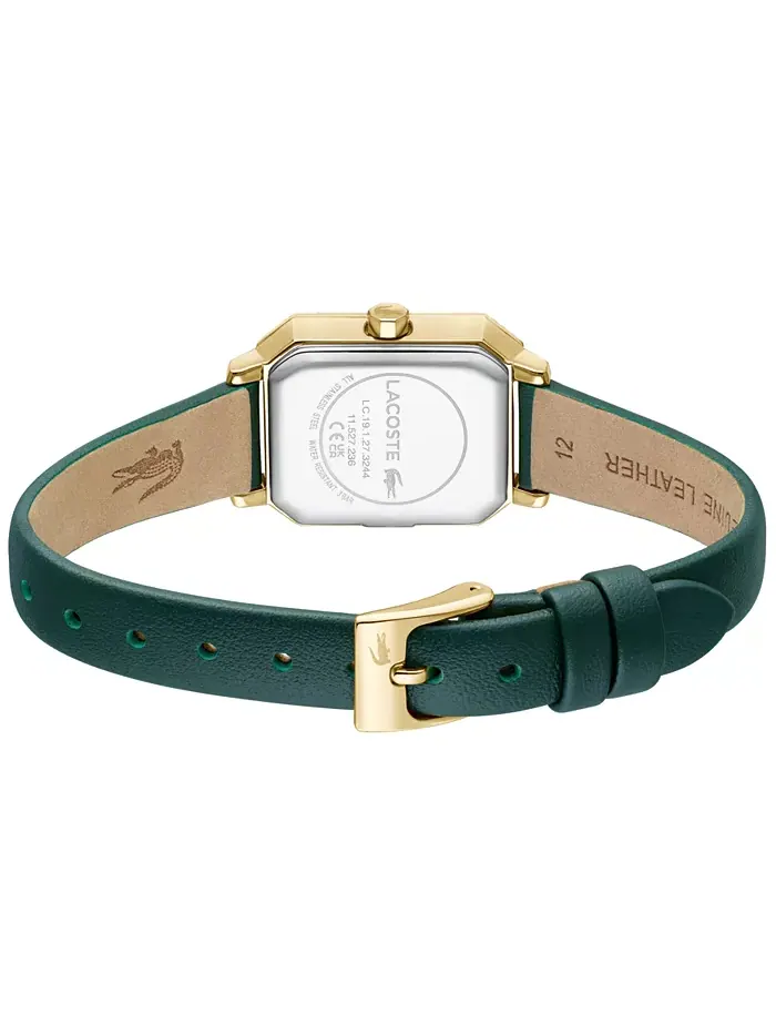 Женские часы Parisienne с зеленым кожаным ремешком, 28.3 x 20.7 мм Lacoste — изображение 3 из 8