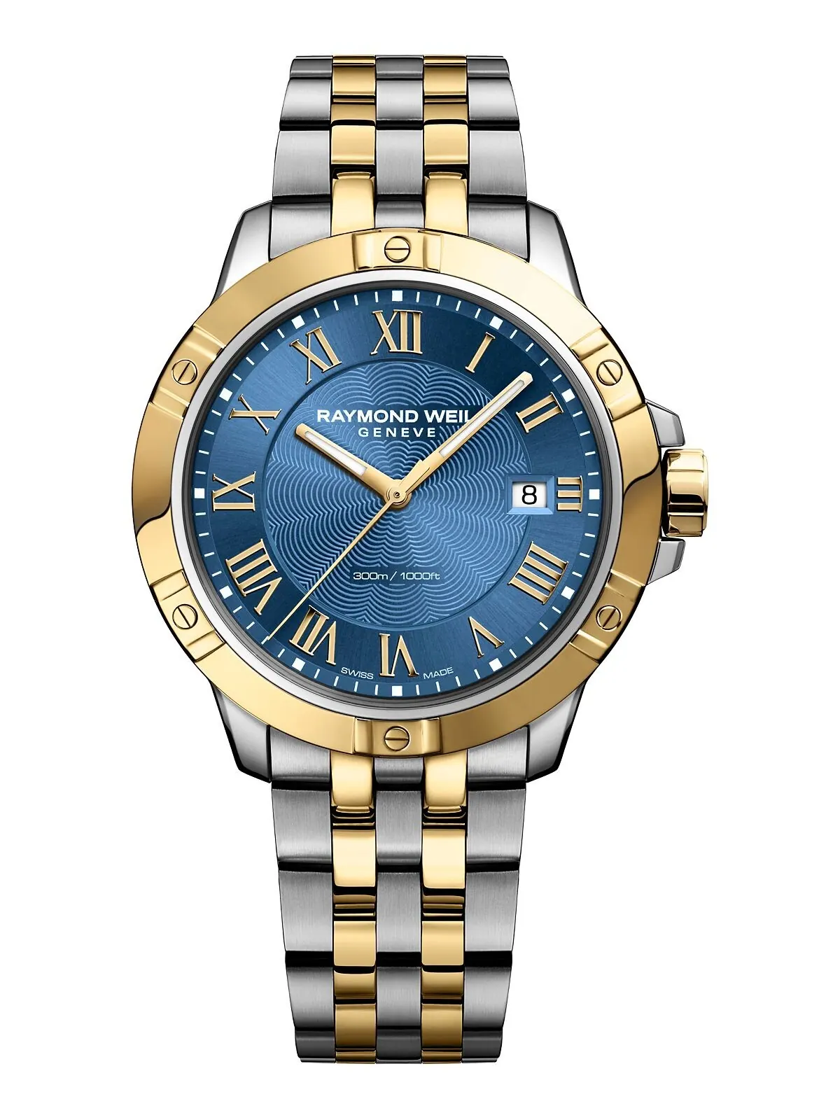 Мужские швейцарские часы Tango Classic с двухцветным браслетом из нержавеющей стали, 41 мм Raymond — изображение 1 из 3