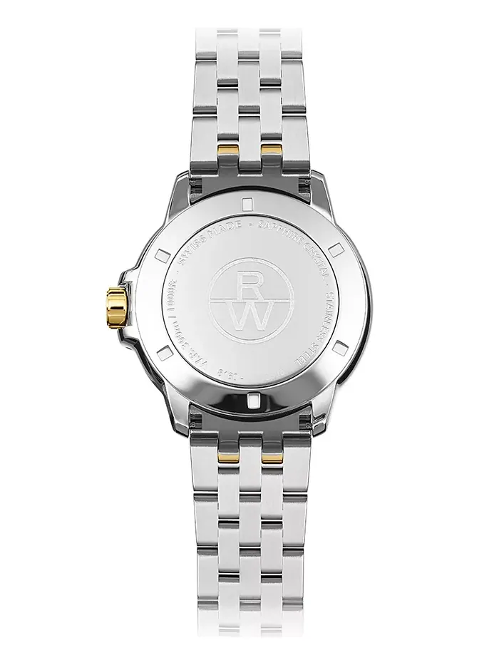 Мужские часы Swiss Tango Classic с двухцветным браслетом из нержавеющей стали, 41 мм Raymond Weil — изображение 3 из 3