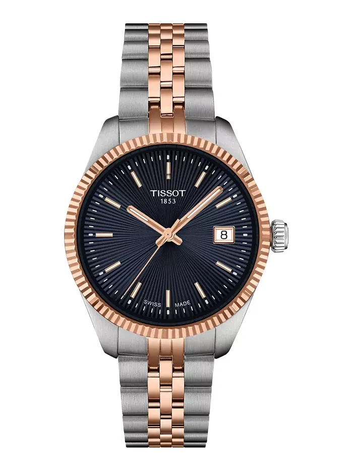 Женские часы Swiss Ballade с двухцветным браслетом из нержавеющей стали, 34 мм Tissot — изображение 1 из 5