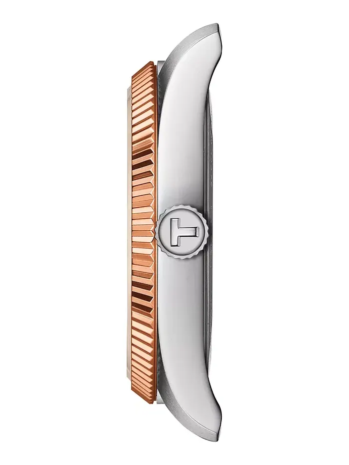 Женские часы Swiss Ballade с двухцветным браслетом из нержавеющей стали, 34 мм Tissot — изображение 2 из 5