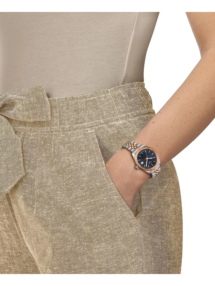 Женские часы Swiss Ballade с двухцветным браслетом из нержавеющей стали, 34 мм Tissot — изображение 5 из 5
