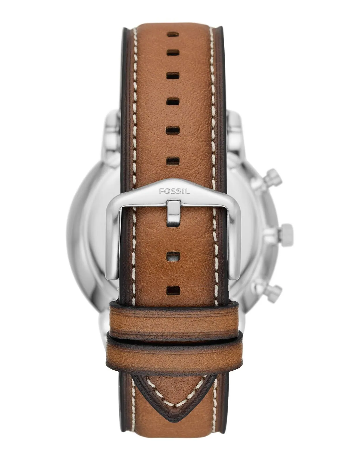 Мужские часы Neutra Chronograph с коричневым кожаным ремешком, 44 мм Fossil — изображение 3 из 3, оттенок коричневый