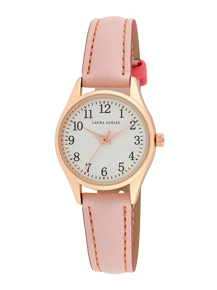 Женские часы Quartz Pink из искусственной кожи, 30 мм Laura Ashley — изображение 1 из 1