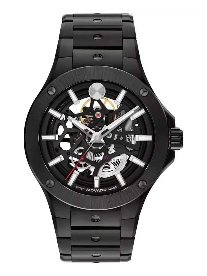 Мужские часы Alta S.E. Skeleton Swiss Automatic Black PVD, 43.50 мм Movado — изображение 1 из 3