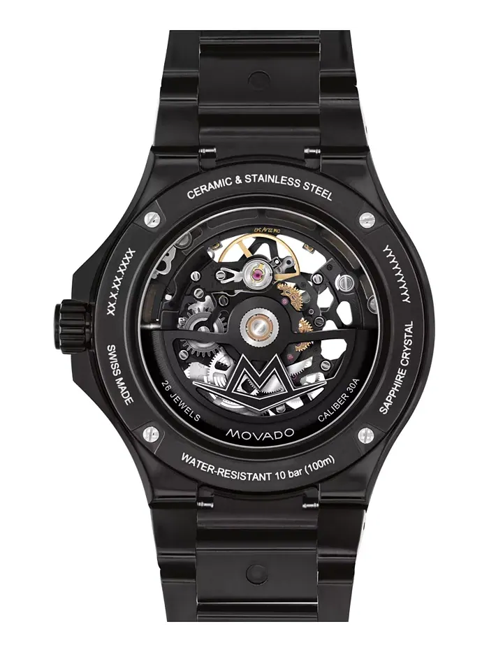 Мужские часы Alta S.E. Skeleton Swiss Automatic Black PVD, 43.50 мм Movado — изображение 3 из 3