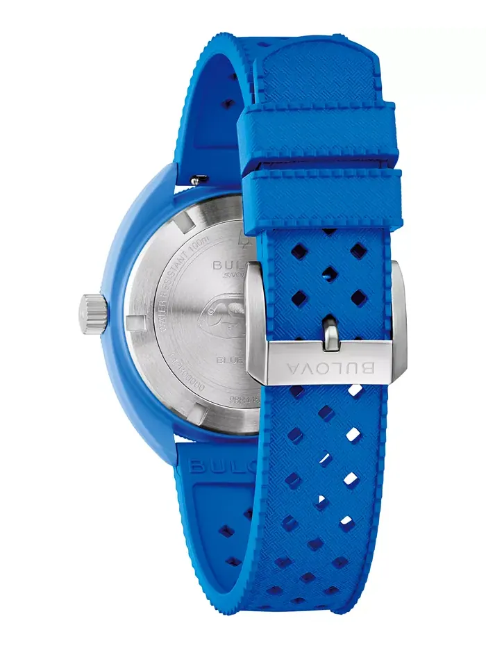 Мужские часы с ремешком из HNBR-резины Snorkel Blue, 41 мм Bulova — изображение 3 из 7