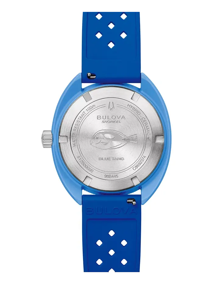 Мужские часы с ремешком из HNBR-резины Snorkel Blue, 41 мм Bulova — изображение 4 из 7