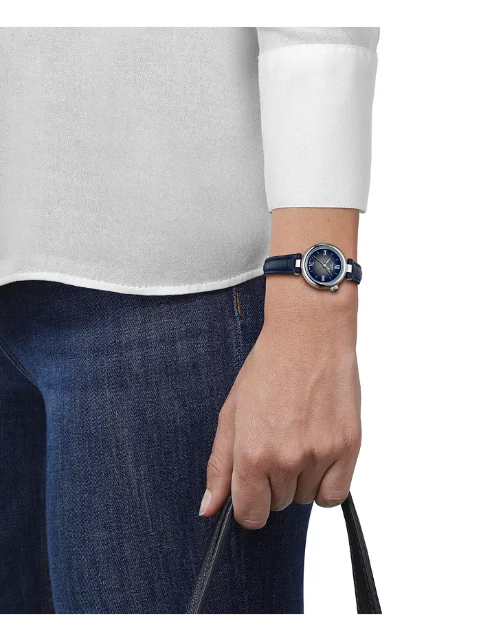 Женские часы Swiss Desir Blue на кожаном ремешке, 28 мм Tissot — изображение 4 из 5