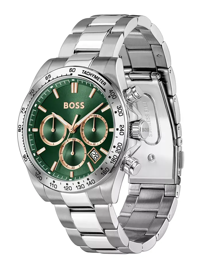 Мужские часы Hero 2.0 Quartz Fashion Chrono из нержавеющей стали, 44 мм Hugo Boss — изображение 3 из 3