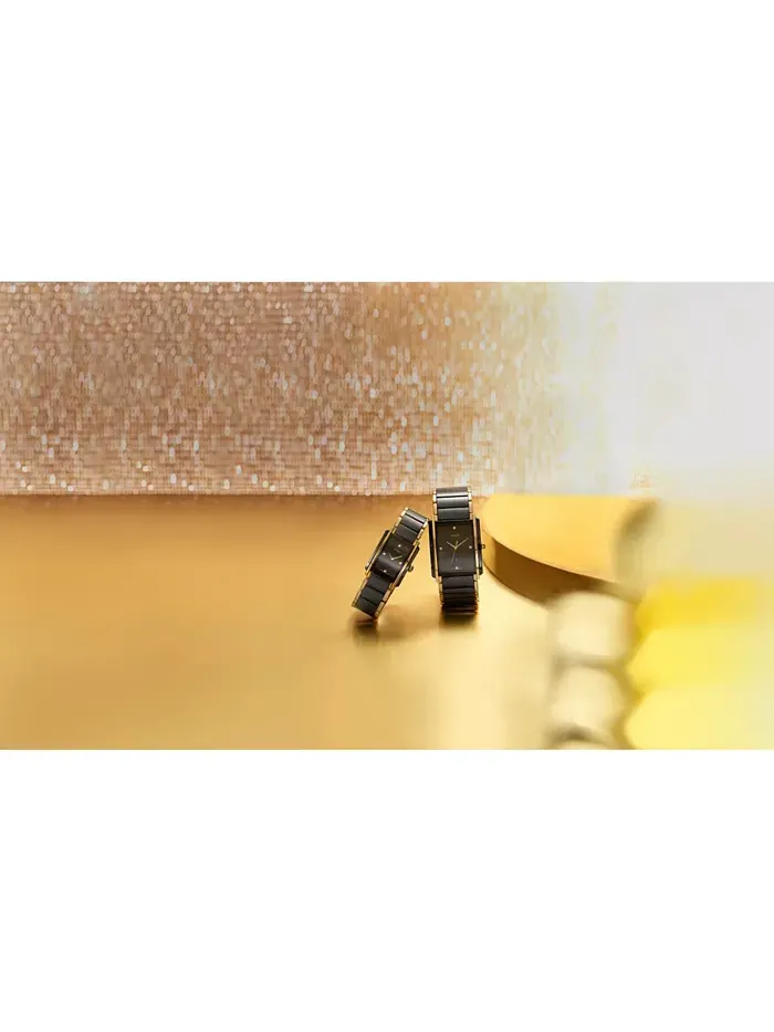 Женские наручные часы Swiss Integral с бриллиантовыми вставками, черная керамика и корпус из — изображение 7 из 9