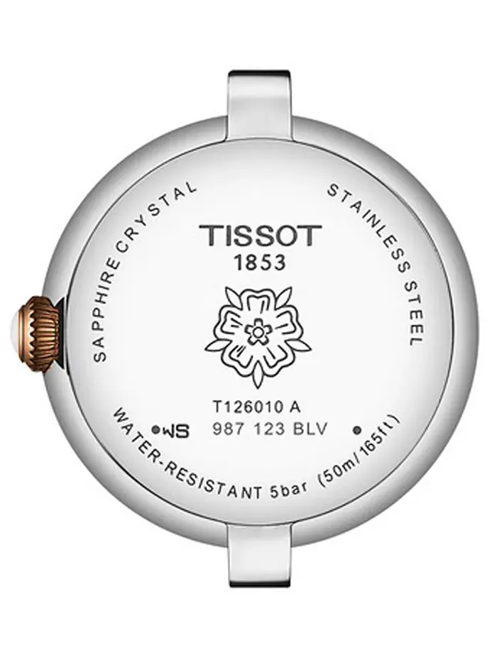 Женские часы Swiss Bellissima с двухцветным браслетом из нержавеющей стали, 26 мм Tissot — изображение 5 из 7