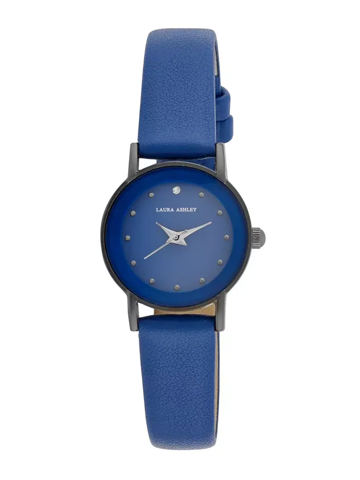Женские часы Quartz Blue из кожи, 24 мм Laura Ashley